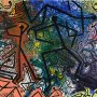 Андрей Кузькин. Пенк с сыном. Из проекта «Действие непреодолимой силы». 2011-2012гг. Ж-1/Куз Холст, масло. 170х253