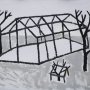 Аня Желудь. Парник. 2004г. Бумага, гуашь. 49,5х59,8. ГР-1/Жел