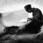 Игорь Курашов. Кабул. Курсант военного училища между занятиями. Училище похоже на наше Суворовское. Октябрь, 1986 г. Серебряно-желатиновая печать. 245х390. Ф-22/Кш