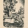 Всеволод Сулимо-Самуйлло. Пейзаж. 1930-е гг. Бумага, тушь, лист 23,6х18,3; работа 17х12,2. ГР-12/Сул