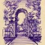 Всеволод Сулимо-Самуйлло. Арка. 2-я половина 1940-х гг. Бумага, тушь. 8,2х7,2;6,5х5,5. ГР-19/Сул