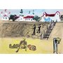 Натта Конышева. Пляж. 2015 г.. Картон, масло 40х50. МОК/ Традиция