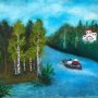 Неонила Величко. Прогулка на горной речке. Февраль, 2014 г.. Холст на картоне, масло. 40х50. МОК/ Традиция