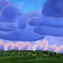 Екатерина Пехова. Розовые облака. 1994 г.. Холст, масло. 70х90. МОК/ Традиция