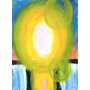 Екатерина Пехова. Ярило-Солнце. 1995 г.. Картон, масло. 70х50. МОК/ Традиция