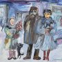 Лариса Косякова. Зима пришла. 1988 г..  Холст, масло. 66,3х71,2. МОК/ Традиция