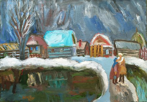 Зима в Матренино. 2009 г.