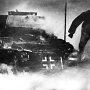 Николай Вихирев. Курская дуга. Фашист выскакивает из горящего танка